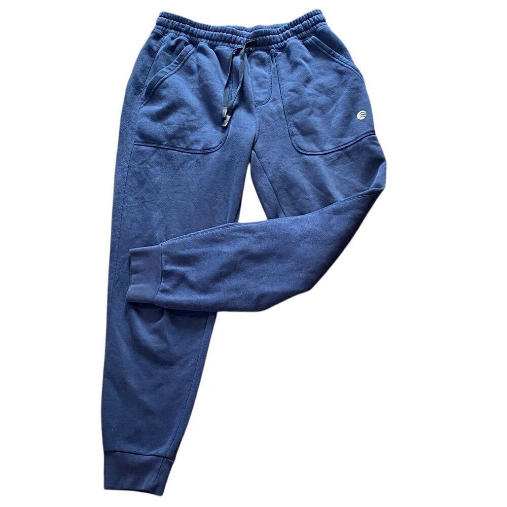 Men's Solaris Active Sweat Pants Sz‎ S Blue Soft Thick Fleece #154M